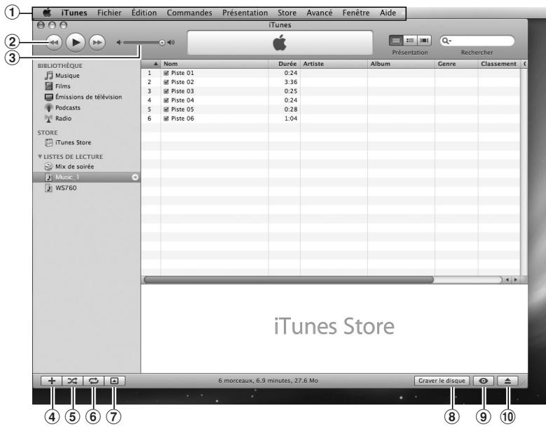 OLYMPUS WS-650 DNS - Noms des fenêtres - 1