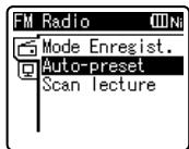 OLYMPUS WS-650 DNS - Présélection automatique de stations de radio [Auto-preset] - 4