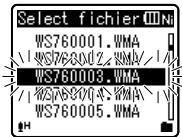 OLYMPUS WS-650 DNS - Réorganisation des fichiers [Remplacer] - 3