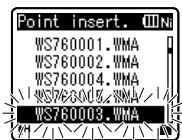 OLYMPUS WS-650 DNS - Réorganisation des fichiers [Remplacer] - 4