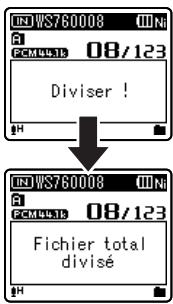 OLYMPUS WS-650 DNS - Appuyez sur la touche OK  /MENU. - 1