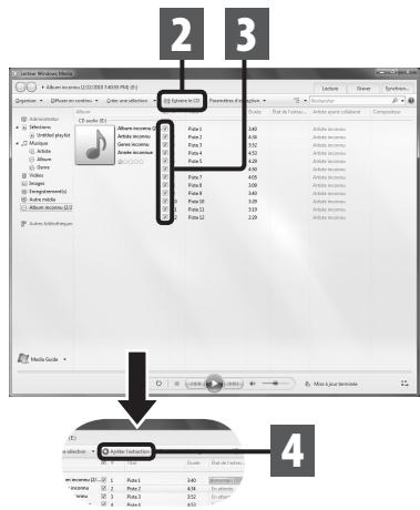 OLYMPUS WS-650 DNS - Copier de la musique à partir d'un CD - 1