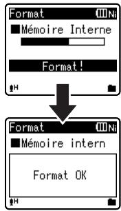 OLYMPUS WS-650 DNS - Appuyez sur la touche OK  /MENU. - 1