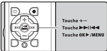 OLYMPUS WS-650 DNS - Réorganisation des fichiers [Remplacer] - 1