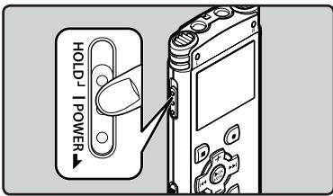 OLYMPUS WS-650 DNS - Allumer l'alimentation - 1