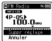 OLYMPUS WS-811 - Suppression d'une station de radio - 1