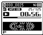 OLYMPUS WS-811 - Effacement d'une marque index ou d'une marque temp - 1