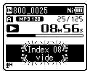 OLYMPUS WS-811 - Effacement d'une marque index ou d'une marque temp - 2