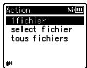 OLYMPUS WS-811+ME-51 - Déplacer/copier des fichiers [Action/copie] - 3