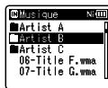 OLYMPUS WS-811+ME-51 - Quand [Musique] est selectionné : - 1