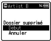 OLYMPUS WS-811+ME-51 - Appuyez sur la touche + pour désirir [Début]. - 1