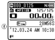 OLYMPUS WS-813 - Appuyez sur la touche STOP ( ) pour arreter l'enregistrement. - 1