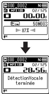 OLYMPUS WS-813 - Extraire des segments vocaux d'un fichier [Detec.vocale] - 3