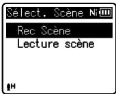 OLYMPUS WS-813 - Changement de la plateforme d'enregistrement [Rec Scène] - 2