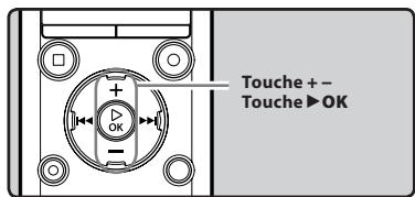 OLYMPUS WS-813 - Changement du son en mode lecture - 1