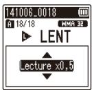 OLYMPUS VN 733PC - Appuyez sur la touche + / - - 2