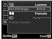 OLYMPUS VG-180 - Utilisez pour sélectionner le sous-menu souhaité 2 puis appuyez sur la touche - 1