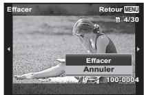 OLYMPUS STYLUS TG-4 - Affichez l'image à supprimer et appuyez sur - 3