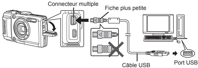 OLYMPUS STYLUS TG-4 - Connexion de l'appareil photo - 1