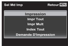 OLYMPUS STYLUS TG-4 - Suivez le guide de fonctionnement pour régler une option d'impression. - 1