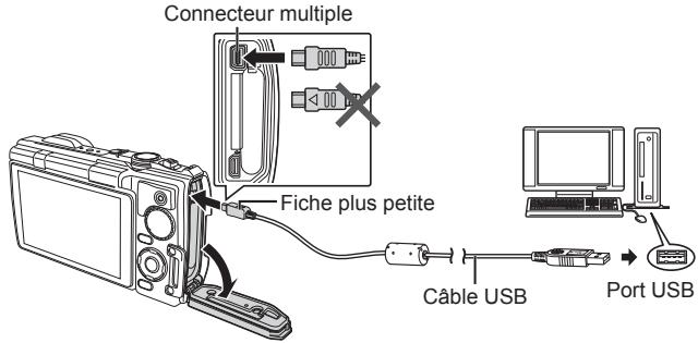 OLYMPUS TG-860 - Connexion de l'appareil photo - 1