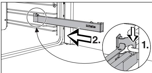 MIELE H 2661 BP-1 IN - Monter et démonter les rails téléscopiques FlexiClips - 1