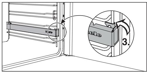MIELE H 2661 BP-1 IN - Monter et démonter les rails téléscopiques FlexiClips - 2