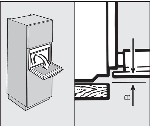 MIELE H 2661 BP-1 IN - Cotes détaillées de la façon du four - 2