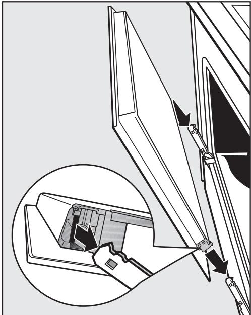 MIELE H 2561 BP BB - Montage de la porte - 1