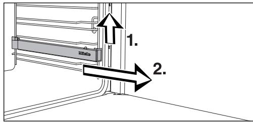 MIELE H 2561 BP BB - Monter et démonter les rails téles- copiques FlexiClips - 3