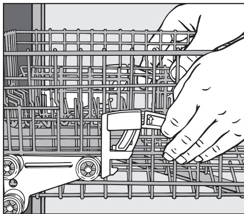 MIELE G 4922 EXTRA CLEAN - Réglage du panier supérieur - 1