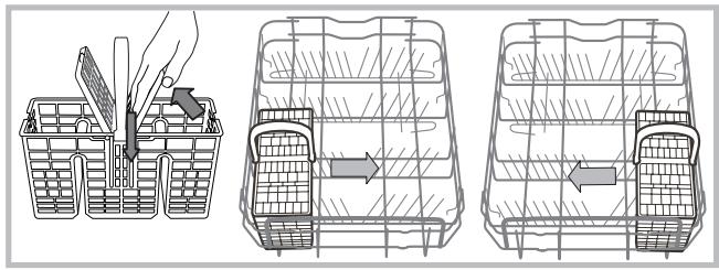 INDESIT DISR 16M19 A EU - Cestino delle posate - 1