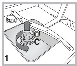 INDESIT DISR 16M19 A EU - Pulire i filtri - 1