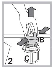 INDESIT DISR 16M19 A EU - Cleaning the filters - 2