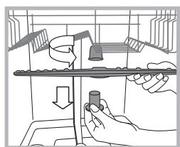 INDESIT DISR 16M19 A EU - Cleaning the spray arms - 1