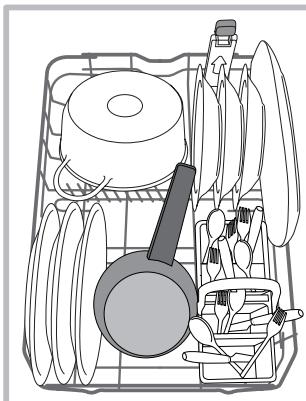 INDESIT DISR57M19CA EU - Geschirrspüler-Unterkorb - 1