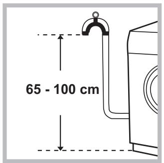 INDESIT BI WMIL 71252 EU - Raccordement du tuyau de vidange - 1