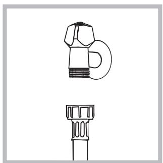 INDESIT EWC 61252 WFR.M - Connecting the water inlet hose - 1
