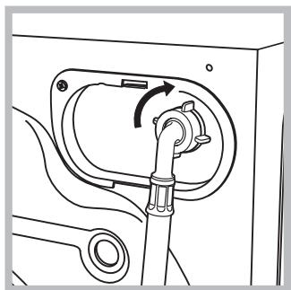 INDESIT BWE 91283X W FR - Raccordement du tuyau d'arrivée de l'eau - 2