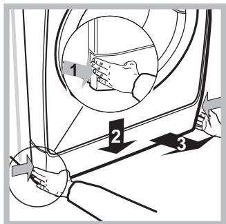 INDESIT BWE 91283X W FR - Opening the porthole door manually - 2