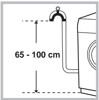 INDESIT IWDC6145 - Raccordement du tuyau de vidange - 1