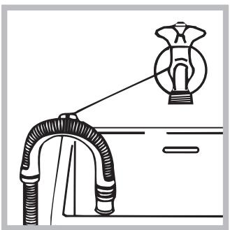 INDESIT IWDC6145 - Raccordement du tuyau de vidange - 2
