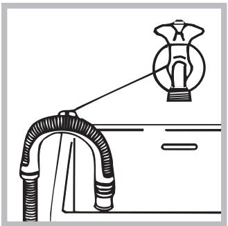 INDESIT IWDC 7145S - Raccordement du tuyau de vidange - 2