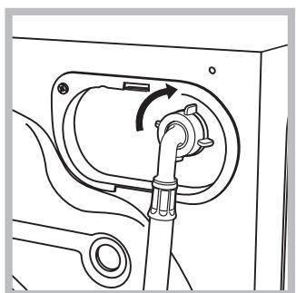INDESIT XWDE861480 - Raccordement du tuyau d'arrivée de l'eau - 2