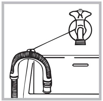 INDESIT XWDE861480 - Connecting the drain hose - 2