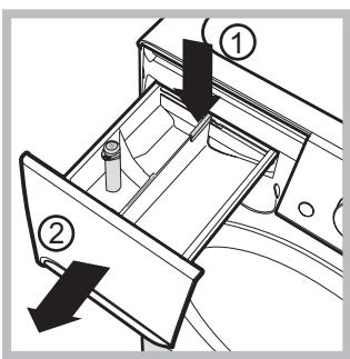 INDESIT XWDE751680XKFR - Cleaning the detergent dispenser drawer - 1