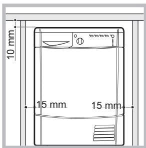 INDESIT IDCA G 35B - Où installer le sèche-linge - 1