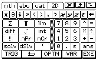 CASIO CLASSPAD 300 - - Jeu de la touche (CALC) - 1