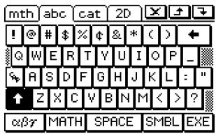 CASIO CLASSPAD 300 - - Jeu de touches initialeduclavier alphabétique(abc) - 2