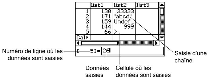 CASIO CLASSPAD 300 - - Saisir un seul élément de données - 1